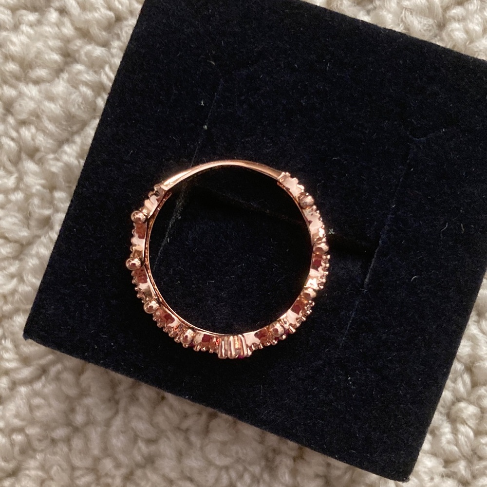 NEW Swarovski Ring Pink Rose Gold Crown Cut Size 9 Crystals Gemstones NIB - Picture 4 of 5